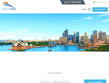 Tablet Screenshot of calypsodestinations.com